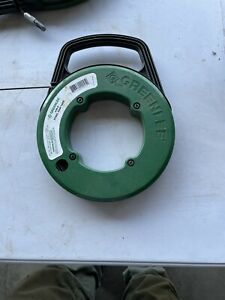 GREENLEE No. 438-5, Steel Fish Tape Cable-Puller, 50&#039; x 1/8&#034;, used