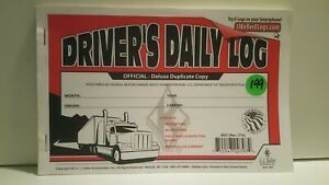 8 -  J.J. Keller Driver&#039;s Daily Log Book Official Deluxe Duplicate Copy #199 New