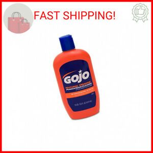 GOJO NATURAL ORANGE Pumice Hand Cleaner, 14 fl oz Quick-Acting Lotion Cleane …