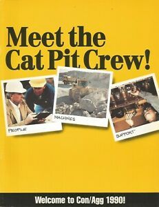 CATERPILLAR &#034;Meet the Cat Pit Crew&#034;. An old 1990 12 page Brochure