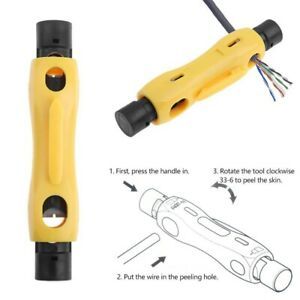 Coaxial Cable Wire Pen Cutter Stripper Hand Pliers Tool For RG59 RG11 RG7 RG6