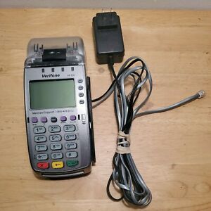 Verifone VX520 VX 520 Credit Card Machine Terminal Reader w/ Power &amp; Phone Cord