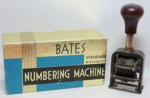 Vintage AUTOMATIC NUMBERING MACHINE &#034;The Force&#034; Model 150, Bates Box