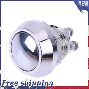 12mm Metal Boat Horn Momentary Stainless Steel Push Button Starter Switch