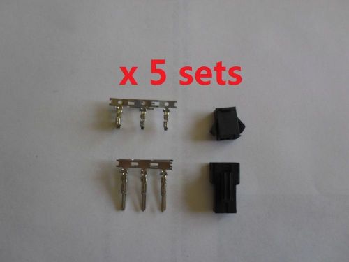 Electric bike/ RC/ RV/ car/  JST 2.5mm SM 3-Pin Connector  Plug x 5 sets
