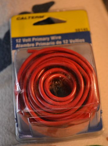 CALTERM 12 VOLT PRIMARY WIRE, 14 AWG, 20 FT., 100% COPPER, RED - #50105
