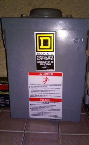 New SQUARE D Safety  Switch(#D321N) 30A/240 VAC
