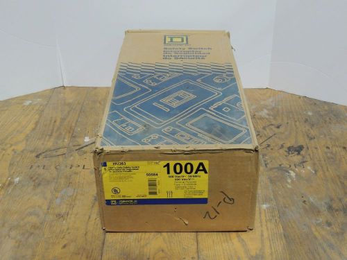 Square d heavy duty safety switch, hu363, 100a, ,600v, series f05, nib for sale