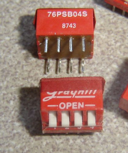 Grayhill 76PSB04S Dip Switch 4 position