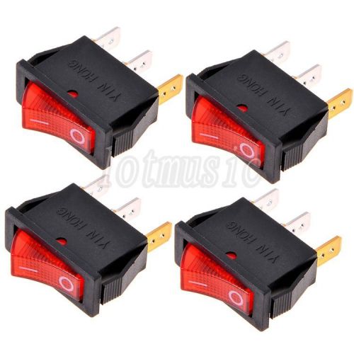 4* rocker switch  spst on-off 250v/15a ac illuminated lamp 13mm for sale