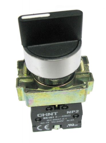 Three 3 position selector switch 22mm (2) n/o contacts industrial rated ul for sale