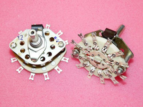 Ceramic Rotary Switch 5 Positions 2 Pole PGK 5P2N USSR