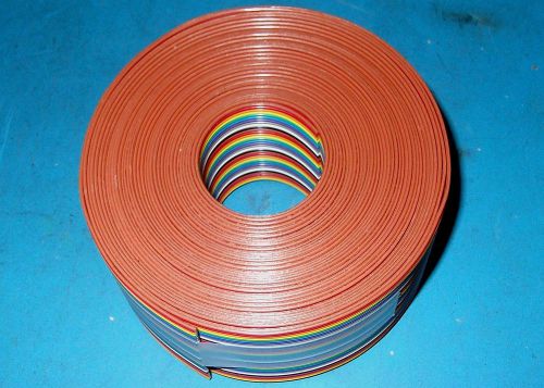 APPRX 25 FT 34 CONDUCTOR RAINBOW RIBBON CABLE 3302/34