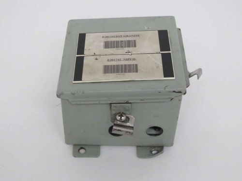 HAMMOND 1414N4PHE HINGED COVER 6X6X4 IN WALL-MOUNT ELECTRICAL ENCLOSURE B427137