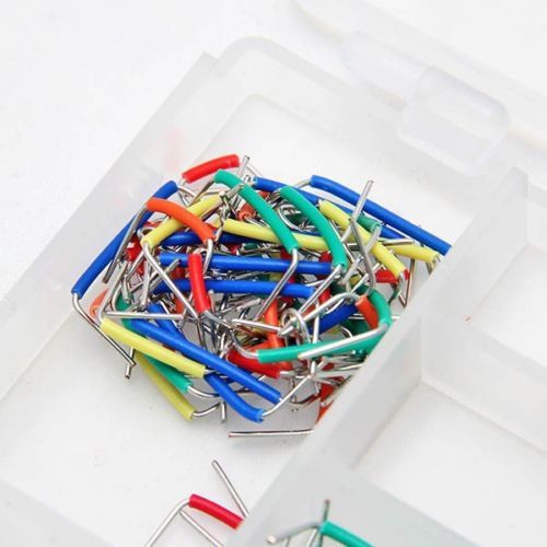 140pcs U Shape Solderless Breadboard Jumper Cable Wire Kits for Arduino 9 COLOR