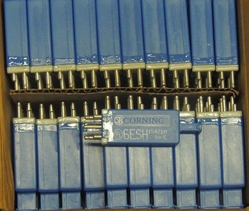 Lot of 96 NEW Corning 6ESH-AT-C 5 Pin Solid State Line Protector Blue