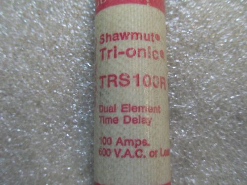 (RR13-1) 1 USED GOULD SHAWMUT TRIONIC TRS100R 600VAC TIME DELAY FUSE