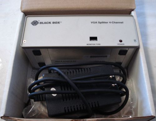 BLACK BOX AC057A-R2 VGA VIDEO SPLITTER,4 CHANNEL INCLUDES CABLE &amp; POWER SUPPLY