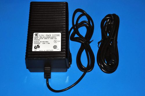 Elpac power systems model wri 4214 power supply input:95-250v output 24vdc 1.75a for sale