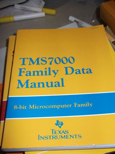TI Databook TMS7000 DATA MANUAL1986 FAMILY