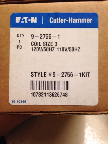 Cutler Hammer Coil Size 3 9-2756-1