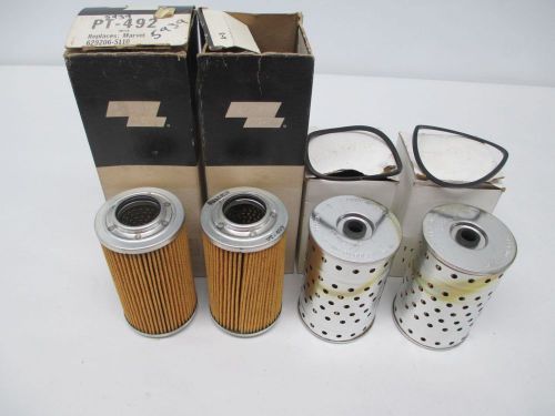 Lot 4 new baldwin assorted pt-492 923069 hydraulic filter element d304042 for sale