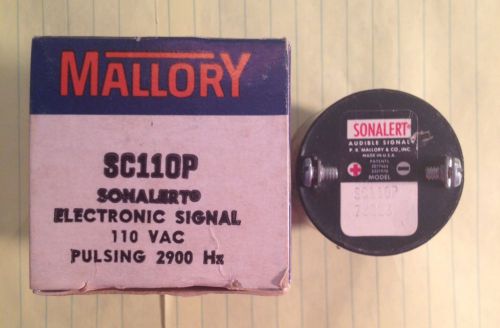 MALLORY - SONALERT - SC110P -  110VAC - PULSING 2900HZ - ELECTRONIC SIGNAL