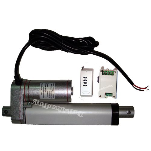 Linear actuator&amp;remote controller 4&#034; stroke heavy duty 330 pound max lift dc 12v for sale