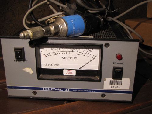 vintage Televac II The Fredericks Co. Micron Gauge Controller. Vacuum tester