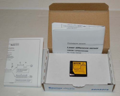 Baumer photoelectric obdm 12p69/405389 laser difference detection sensor ch8501 for sale