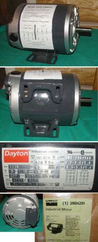 New-in-box dayton 3n042m 3/4 hp 3-phase fr56 1725-rpm electric motor  .75hp for sale