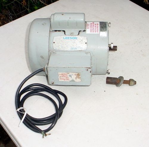 Leeson electric ac motor 1/2hp 3450/2850 rpm 115/230 vac 60/50 hz * for sale