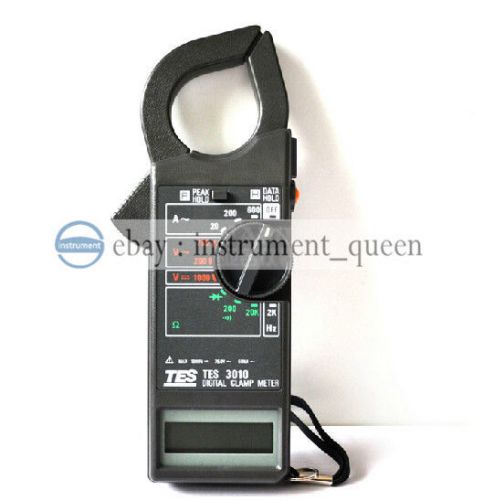 TES-3010 Prof. Clamp Meter AC A: 20A, 200A, 600A !!NEW!!