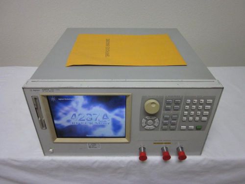 Agilent / hp 4287a 1 mhz to 3 ghz rf lcr meter with option 010 - calibrated! for sale