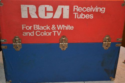 Vintage rca vacuum tube parts caddy repairman tool chest  carry case for sale
