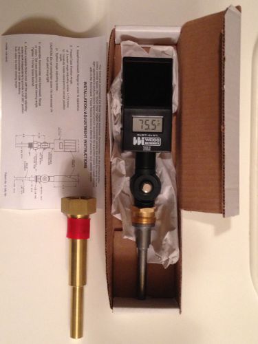 Weiss instruments dvu35 digital thermometer&#039;s vari-angle 3-1/2&#034; &amp;  6&#034; well new for sale