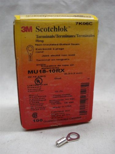 Scotchlok Pressure Terminal Connector,  Box of 102,  MU18-10RX / 4X276,  NIB