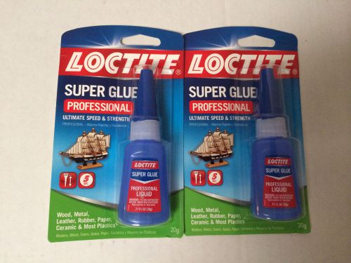 New Loctite Professional Super Glue 20g  2 PK