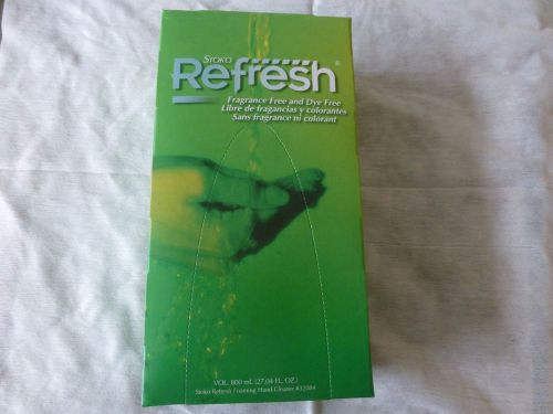 Case of 6 stoko refresh foaming hand cleaner 27oz 32084 fragrance &amp; dye free for sale
