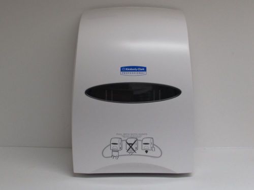Kimberly-Clark Professional 09991 White SaniTouch Roll Towel Dispenser