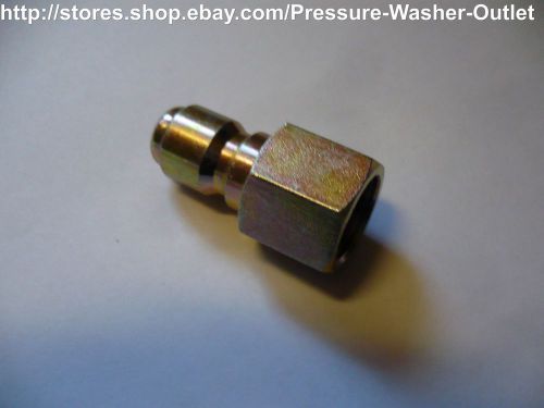 Pressure Washer Plated Steel Quick Coupler Plug 3/8&#034; Female Pipe Thread 4000psi