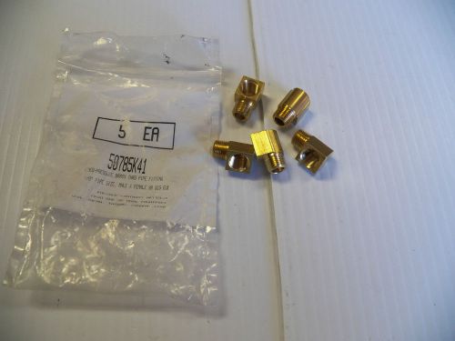 New no name lot of 5 med-pressure brass pipe fitting 50785k41 1/8&#034; npt for sale
