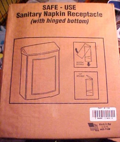 NEW Safe-Use Sanitary Napkin Wall Receptacle
