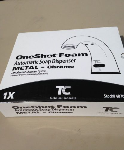 ONE  TC / RUBBERMAID  FG4870465 One Shot Foam Soap Dispenser, Chrome