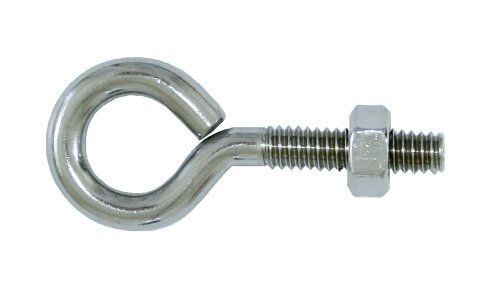 7131 1/4 x 2 eye bolts with nuts 2 pack rigid eye design 7131 for sale