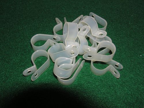 Thomas betts pack of 15 nylon plain edge cable clamps 1/2&#034; dia **new** for sale