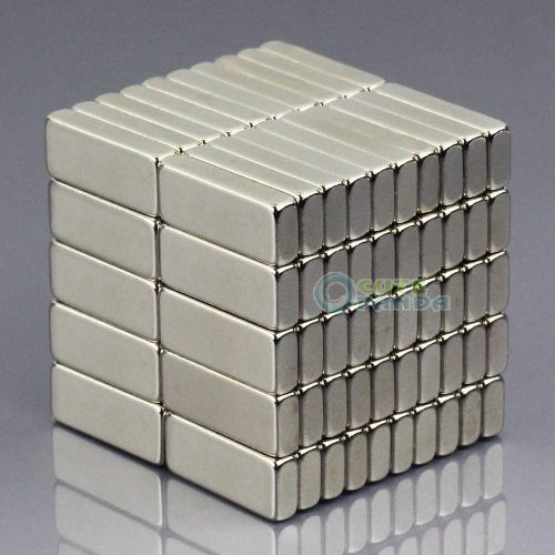 100pcs n50 supper strong block cuboid 15 x 6 x 3 mm rare earth neodymium magnet for sale