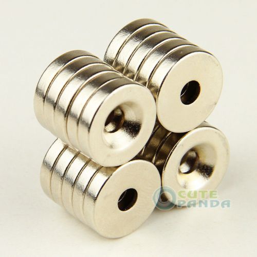 20pcs d.15x3mm hole:3mm super strong rare earth neo neodymium disc magnets n35 for sale
