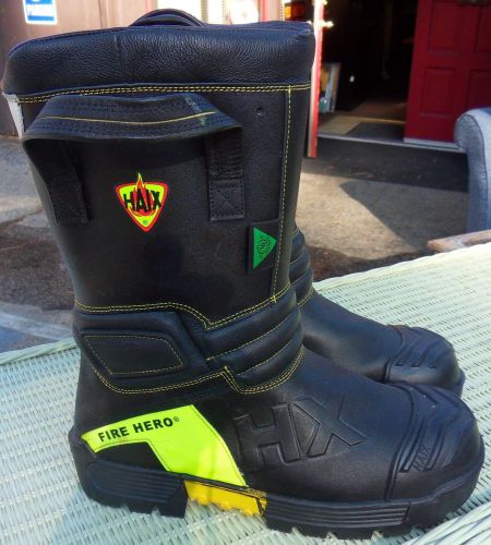 Haix Fire Hero Xtreme Firefighter Boots Fire NFPA Structure Boots 10.5 US Mens