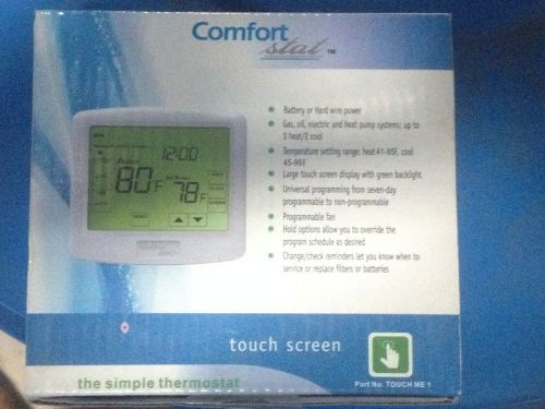 COMFORT STAT TOUCH SCREEN DIGITAL THERMOSTAT 3 HEAT 2 COOL